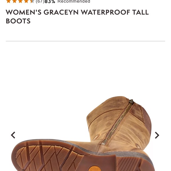 Timberland woman’s size 10 brown leather tall boot with ortholite sole - Picture 7 of 9